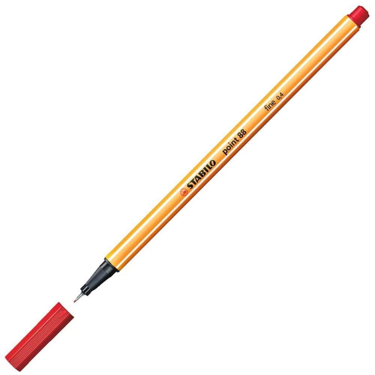 Stabilo Keçe Uçlu İnce Kalem 88 Point 0.4 MM Kırmızı 88/40