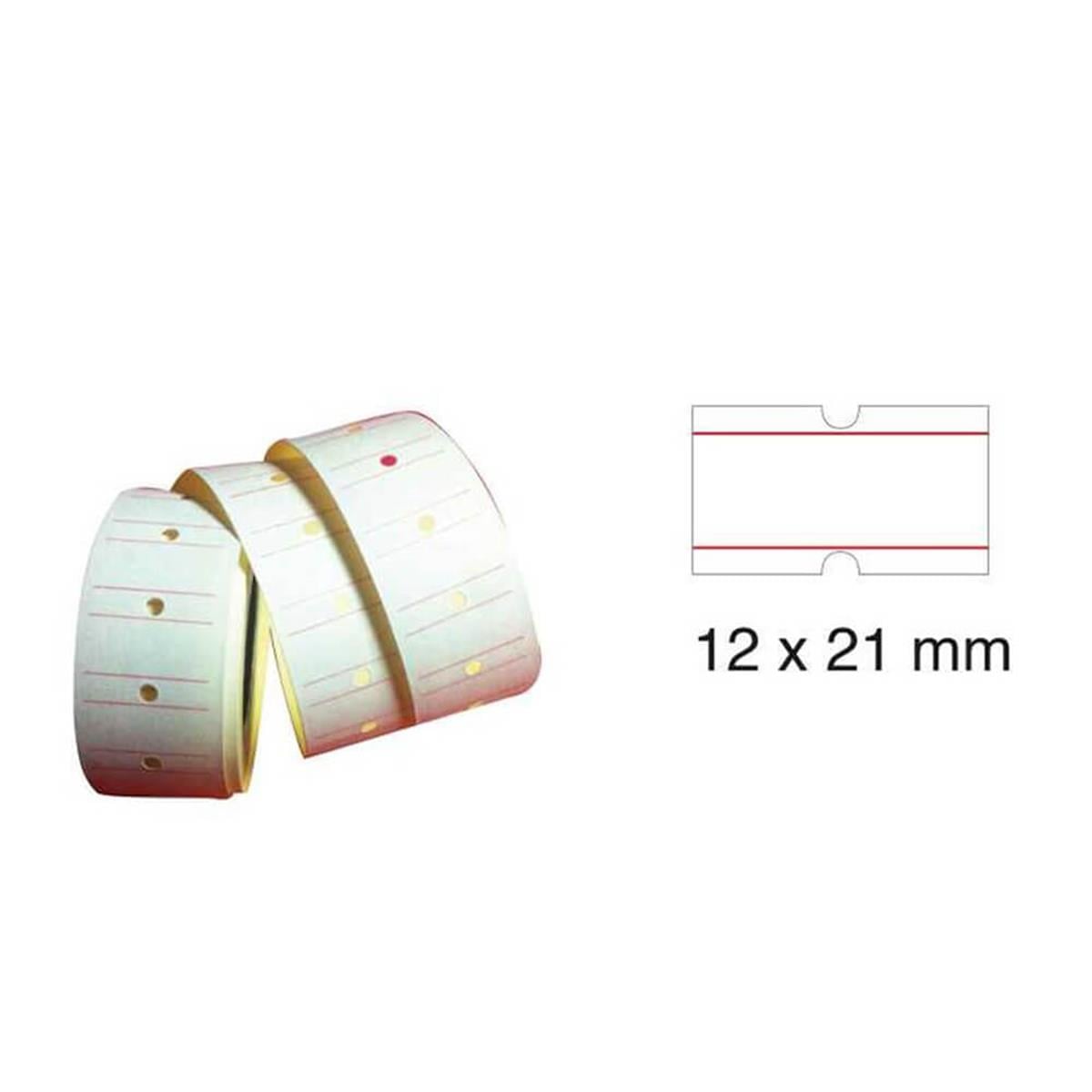 Tanex Fiyat Etiketi Çizgili 12x21 Beyaz