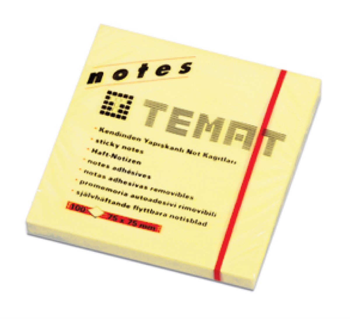 Temat 75x75 mm Krem Yapışkanlı Not Kağıdı