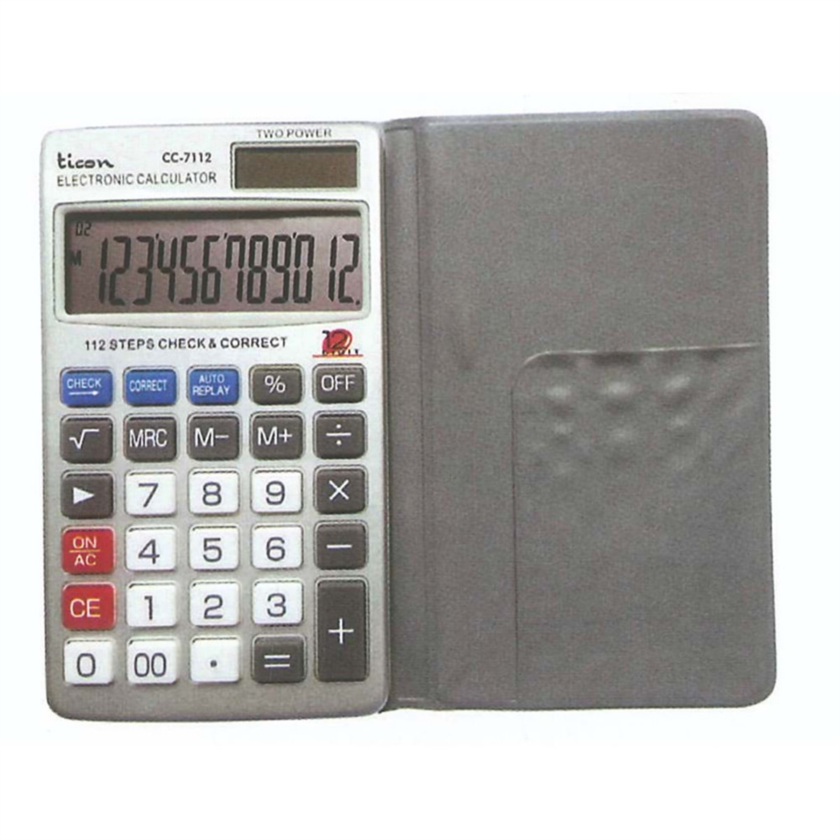 Ticon Hesap Makinası 12 Haneli Cep Tipi CC 7112