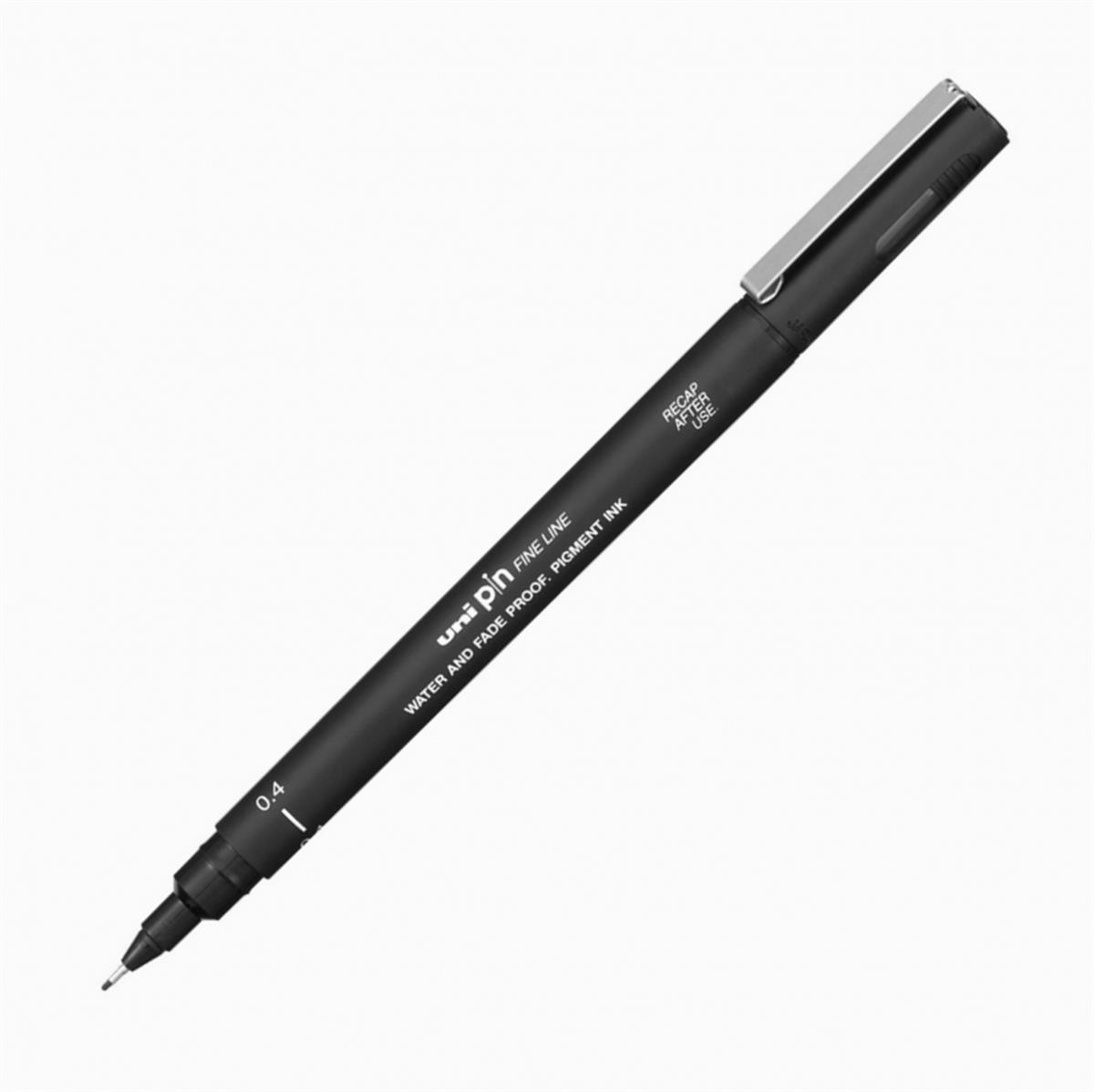 Uni-Ball Çizim Kalemi Akrilik Uçlu Fine Line Pin 0.4 MM Siyah PIN 04-200(S)