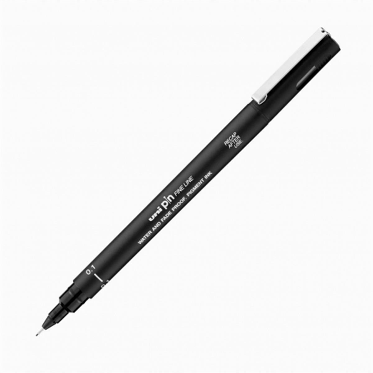 Uni-Ball Çizim Kalemi Akrilik Uçlu Fine Line Pin 0.1 MM Siyah PIN 01-200(S)