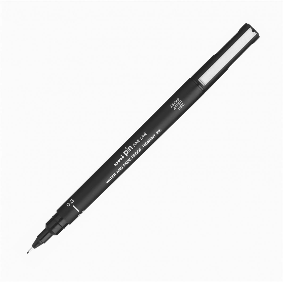 Uni-Ball Çizim Kalemi Akrilik Uçlu Fine Line Pin 0.3 MM Siyah PIN 03-200(S)