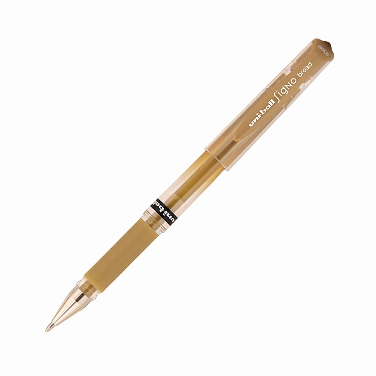 Uni-Ball Roller Kalem Signo Broad Jel Bilye Uç Davetiye 1.0 MM Altın UM-153