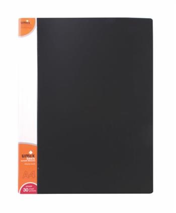 Umix Katalog (Sunum) Dosya Basic 30 LU Siyah U1143P-Sİ