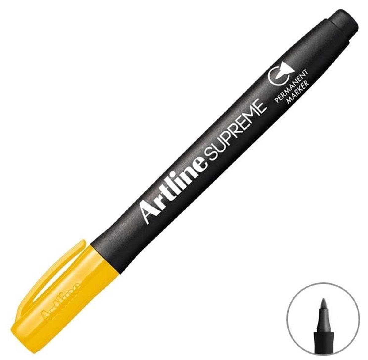 Artline Supreme Permanent Marker mm Sarı EPF-700