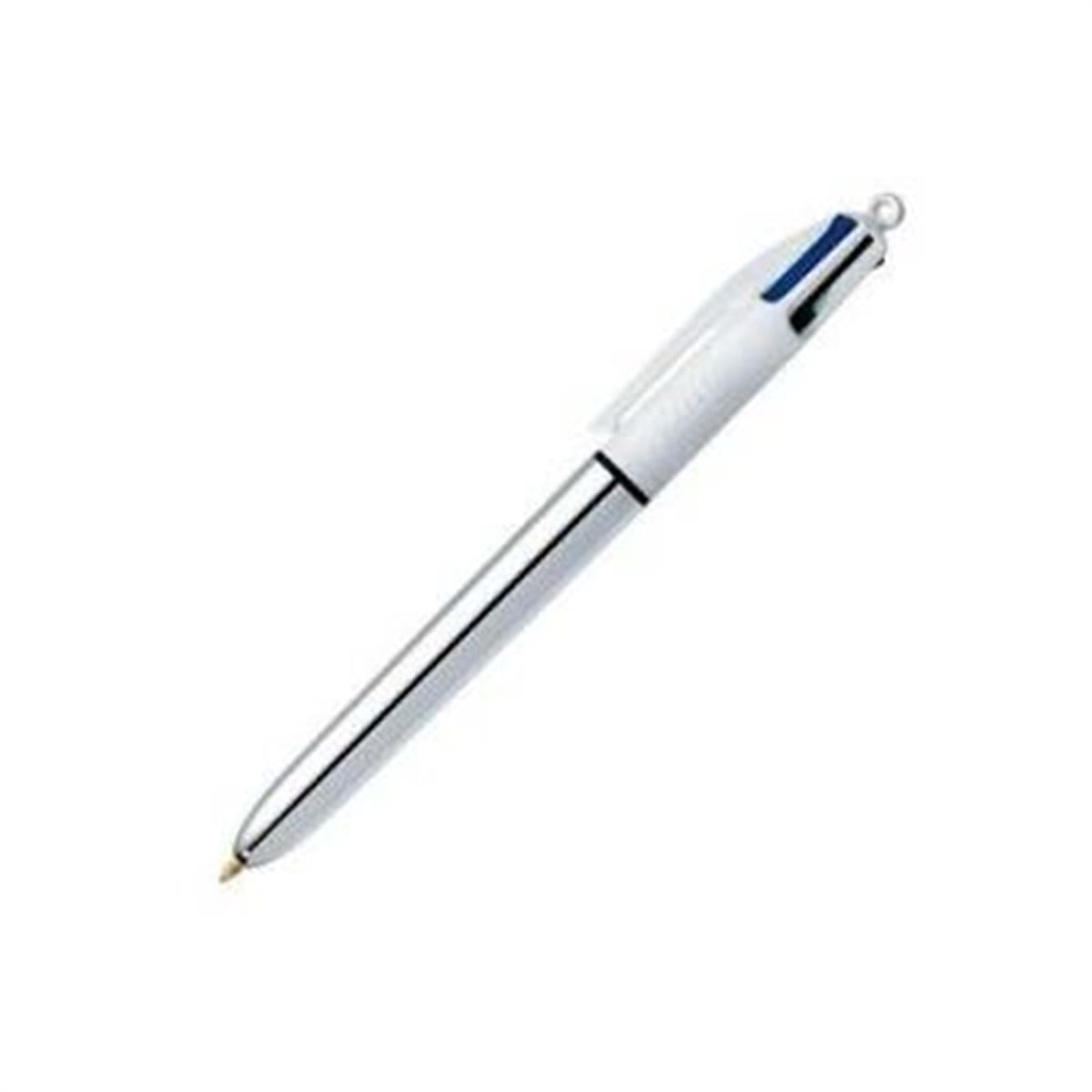 Bic Tükenmez Kalem 4 Colours Shine Gövde Gümüş