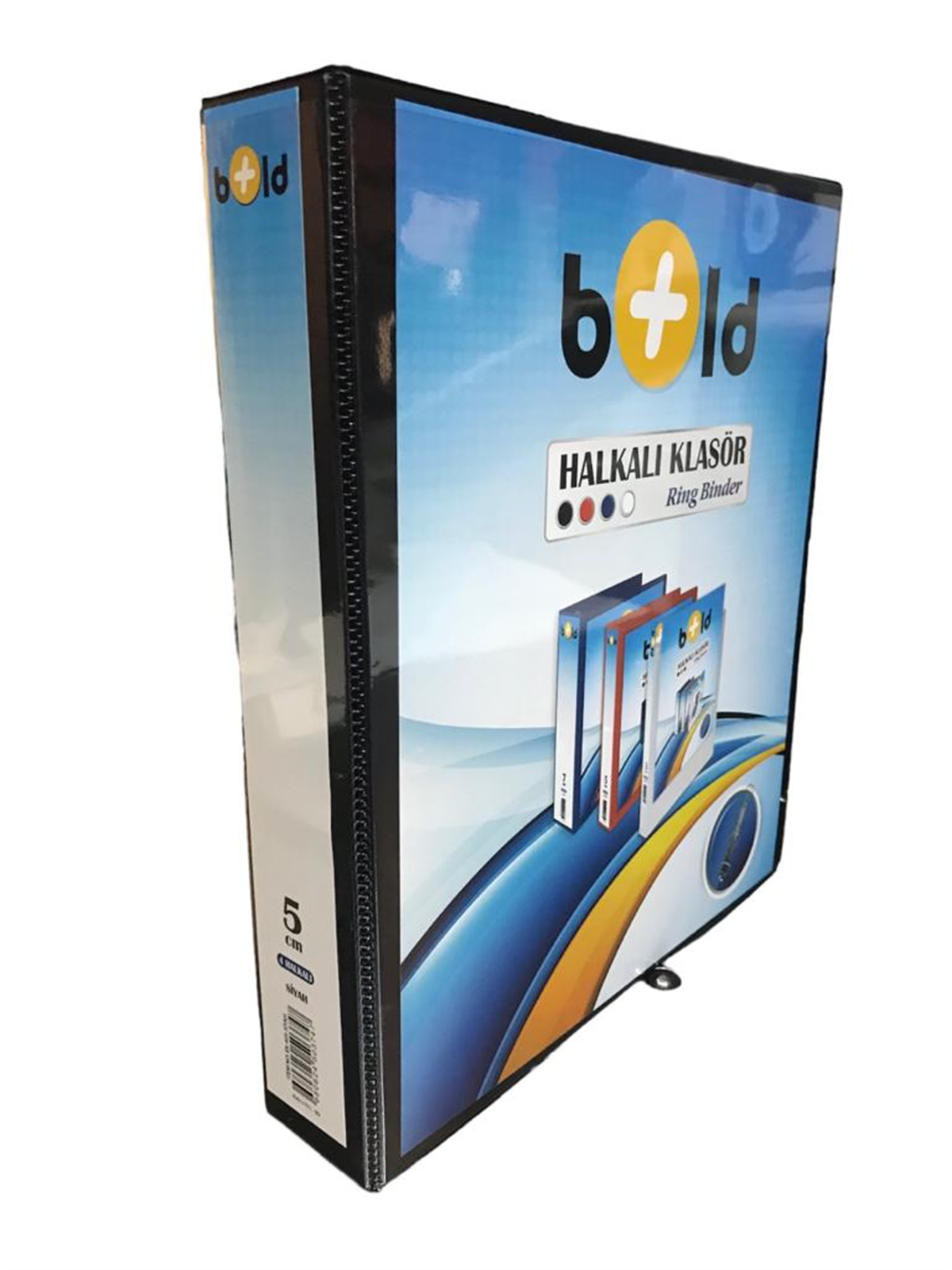 Bold 5cm 4 Halkalı Siyah Klasör