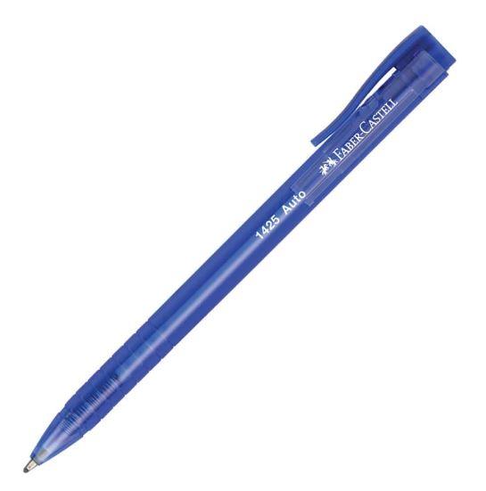 Faber-Castell Auto 1425 Basmalı Tükenmez Kalem Mavi