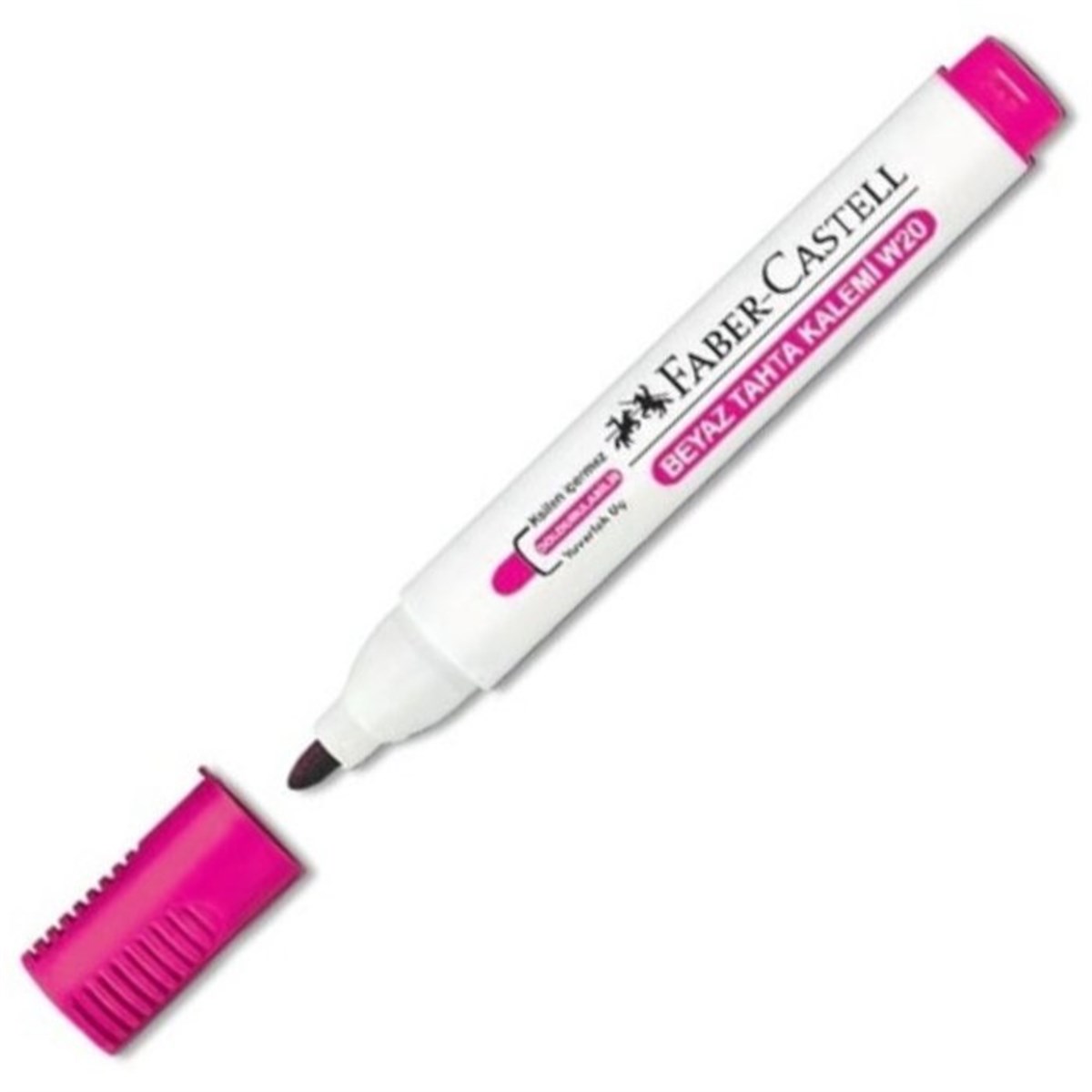 Faber-Castell BEYAZ TAHTA KALEMİ W20 PEMBE YENİ 254015