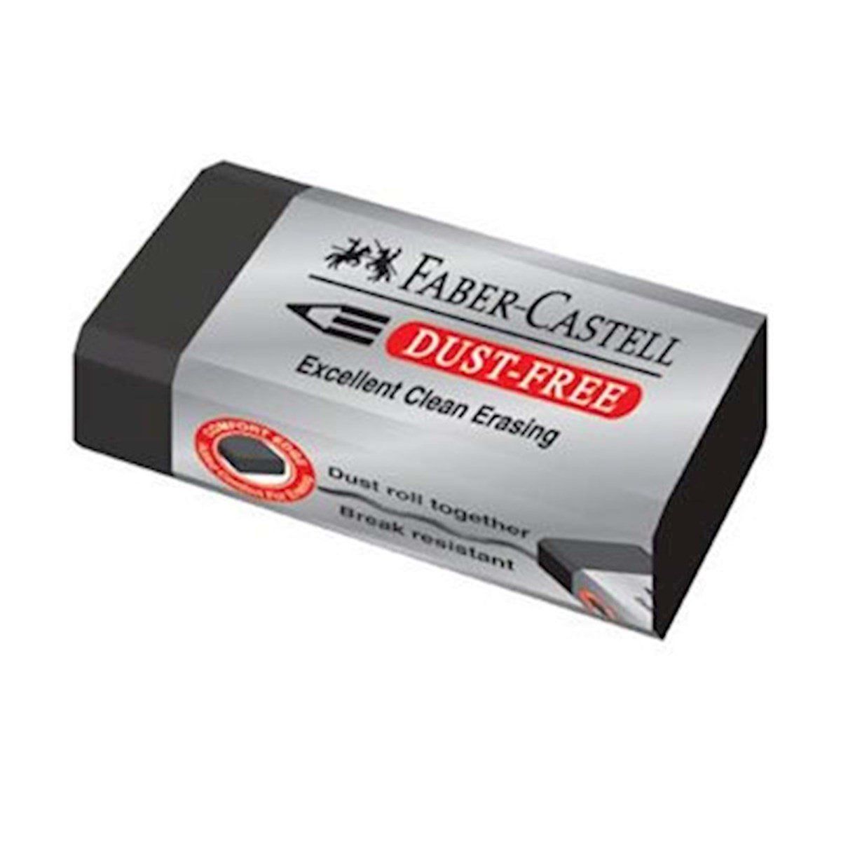 Faber-Castell Öğrenci Silgisi Dust Free 24 LÜ Siyah 18 71 71