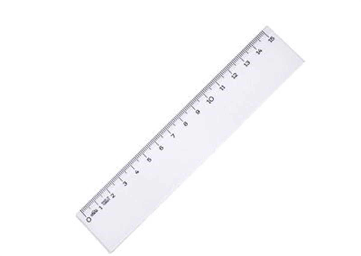 Hatas Geniş Plastik Büro Cetveli 15 Cm 140