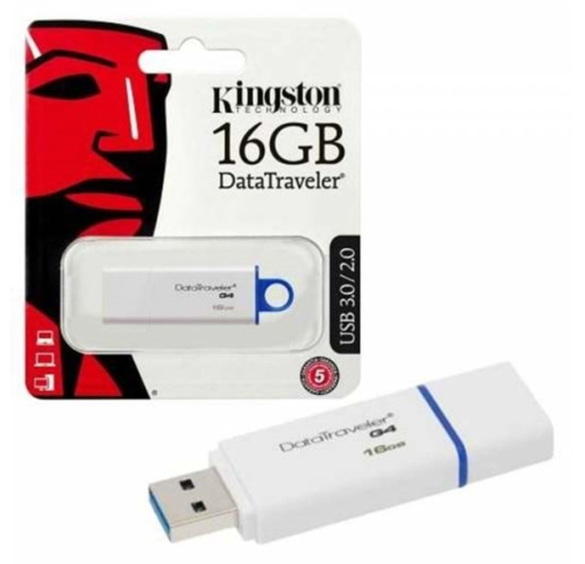 Kingston 16 GB DataTraveler G4 USB 3.0 Flash Disk