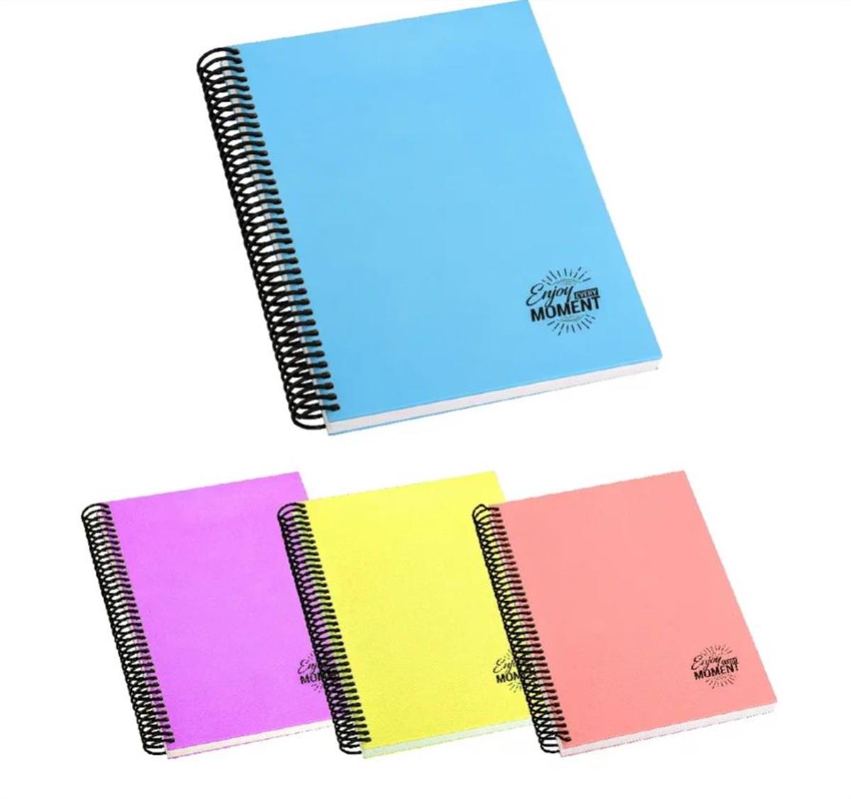 Mikro Okul Defteri Cool Pastel Kareli 120yp 17x24 Sert Kapak Gri