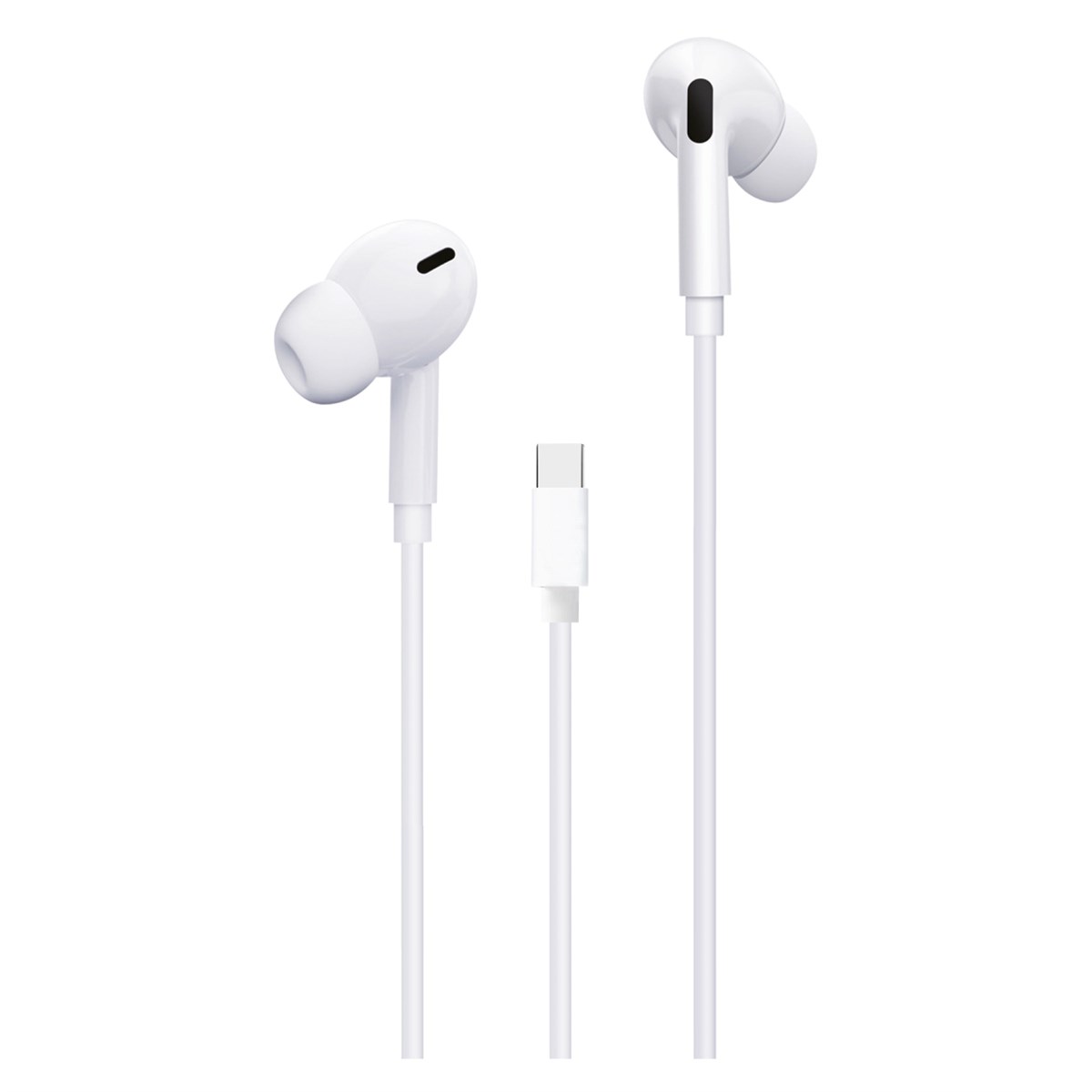 Nettech NT-HS05 Type-C Girişli Kulak İçi Kulaklık (Beyaz) NT-HS05