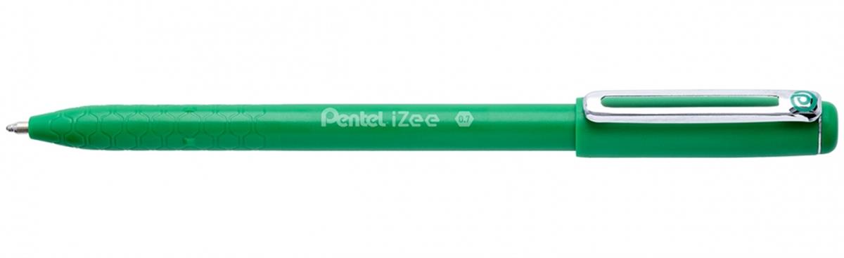 Pentel İzee 0.7 MM Yağ Bazlı Kapaklı Roller Kalem Yeşil BX457