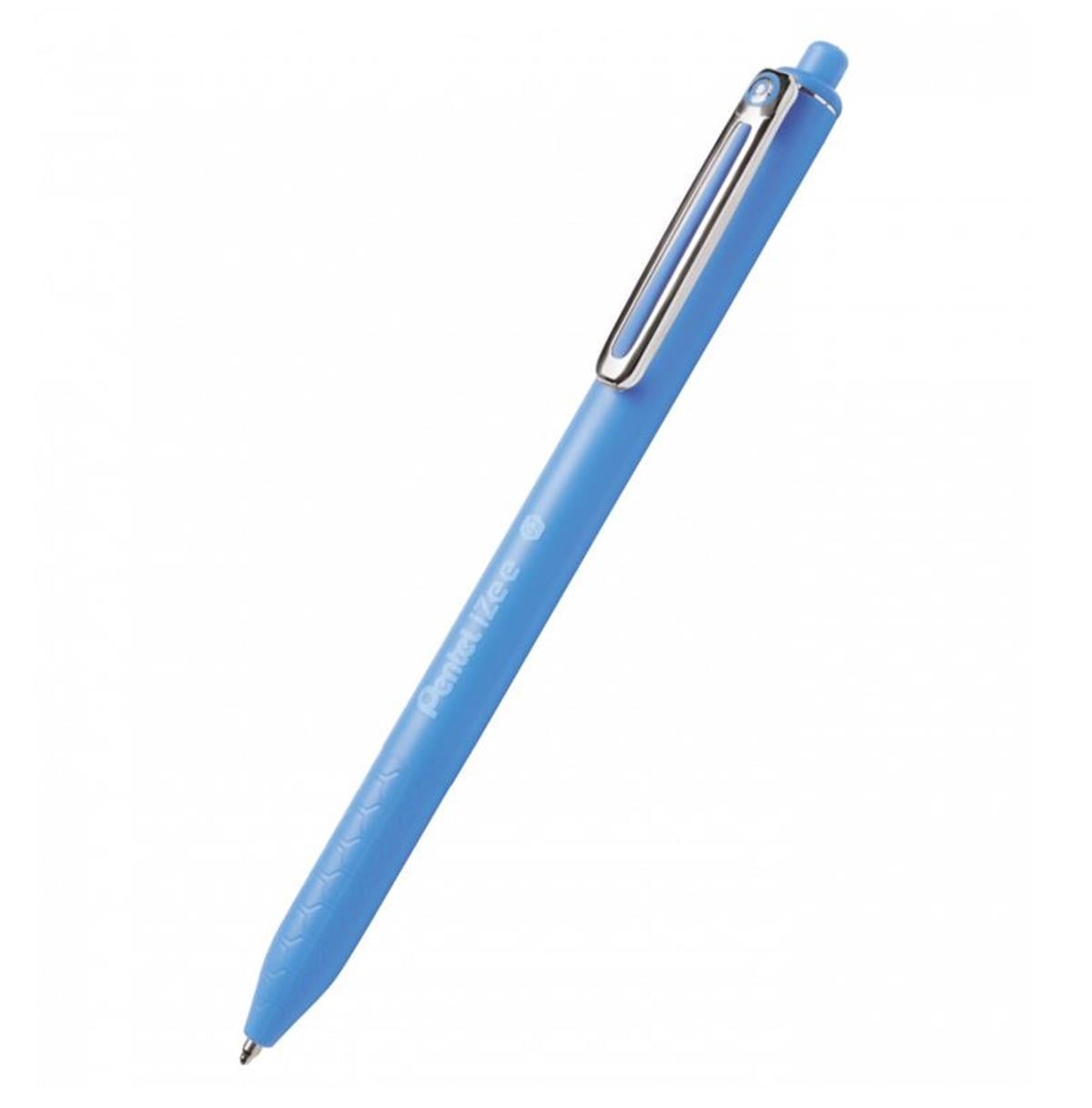 Pentel İzee 0.7 MM Yağ Bazlı Mekaniz. Roller Kalem Açık Mavi  BX467