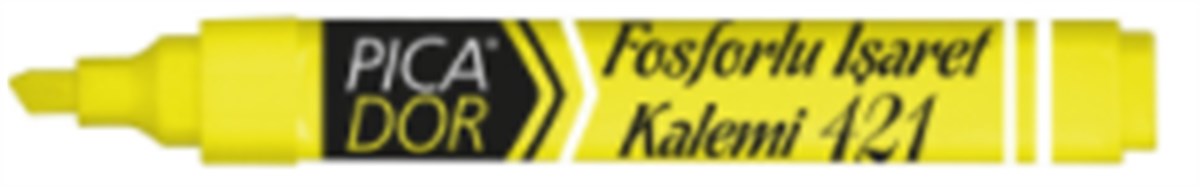 PicaDor Fosforlu Kalem 421 Sarı