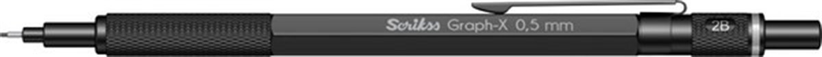 Scrikss Graph- X Metal Versatil Kalem 0.5 Mm Siyah