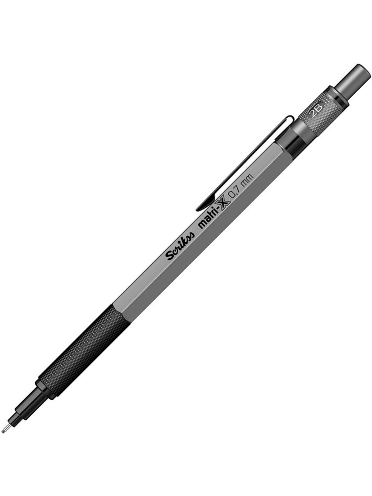 Scrikss Versatil Kalem Matri-X 0.7 MM Gri Şeffaf Ambalaj