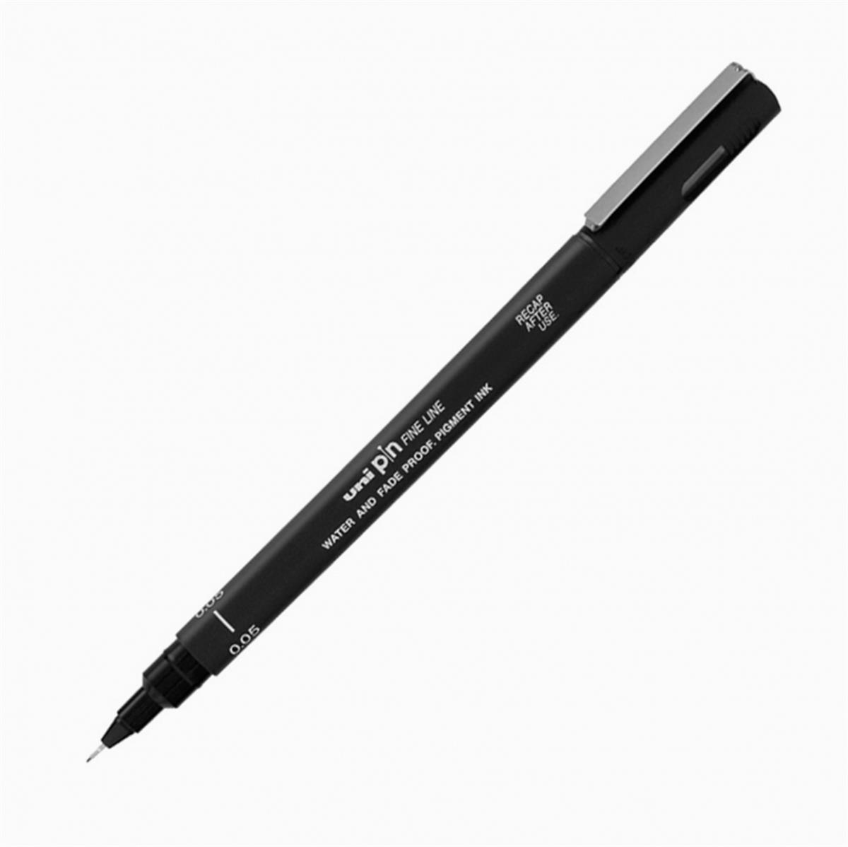 Uni-Ball Çizim Kalemi Akrilik Uçlu Fine Line Pin 0.05 MM Siyah PIN 0.005-200(S)