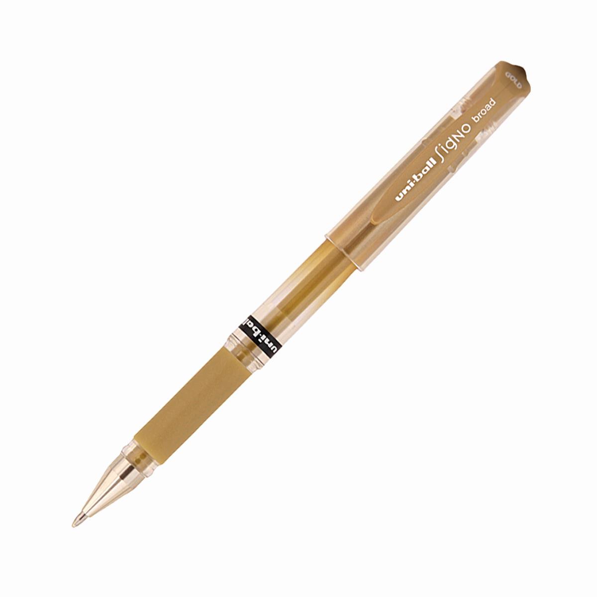 Uni-Ball Roller Kalem Signo Broad Jel Bilye Uç Davetiye 1.0 MM Altın UM-153
