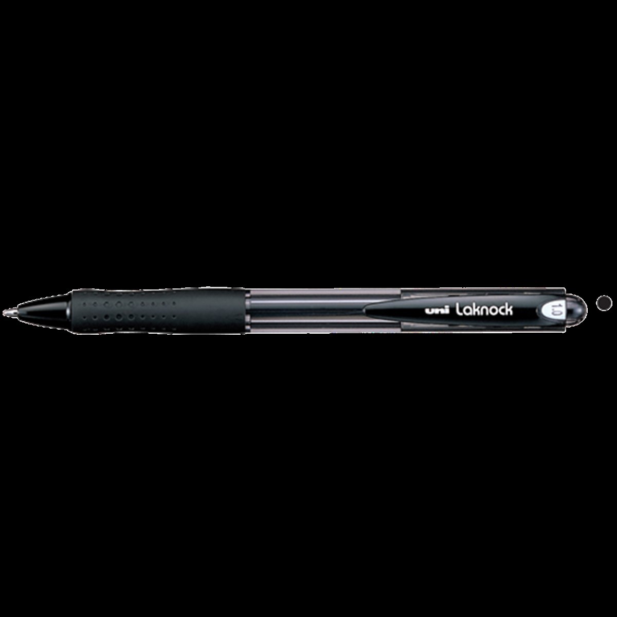 Uni-Ball Tükenmez Kalem Laknock Medium 1.0 MM Mekanik Bilye Uç Siyah SN-100
