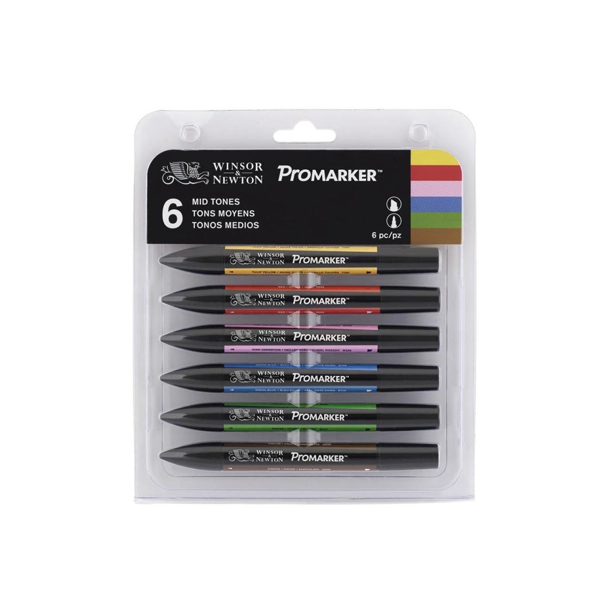 Winsor & Newton Promarker 6 Pcs Set Mıd Tones