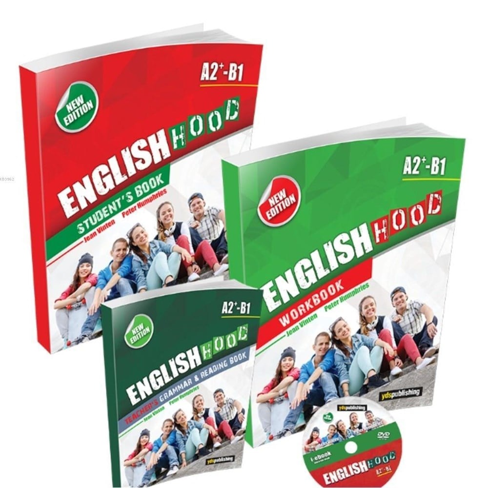 Yds Publishing Yayınları 10. Sınıf English Hood A2+ B1 Students Book  Workbook  Grammar-Reading Book Yds Publishing