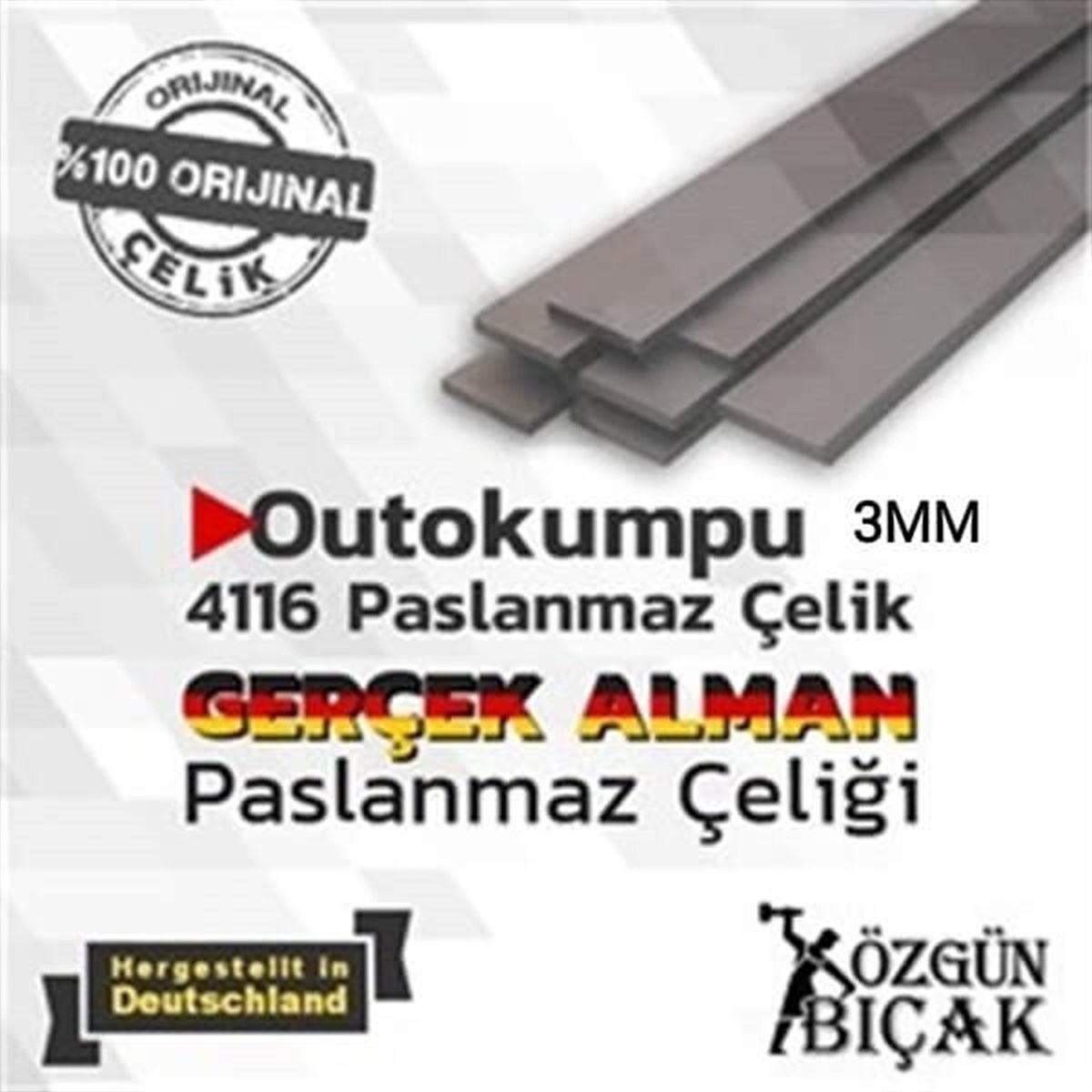 4116 Paslanmaz Çelik Lama 3 mm