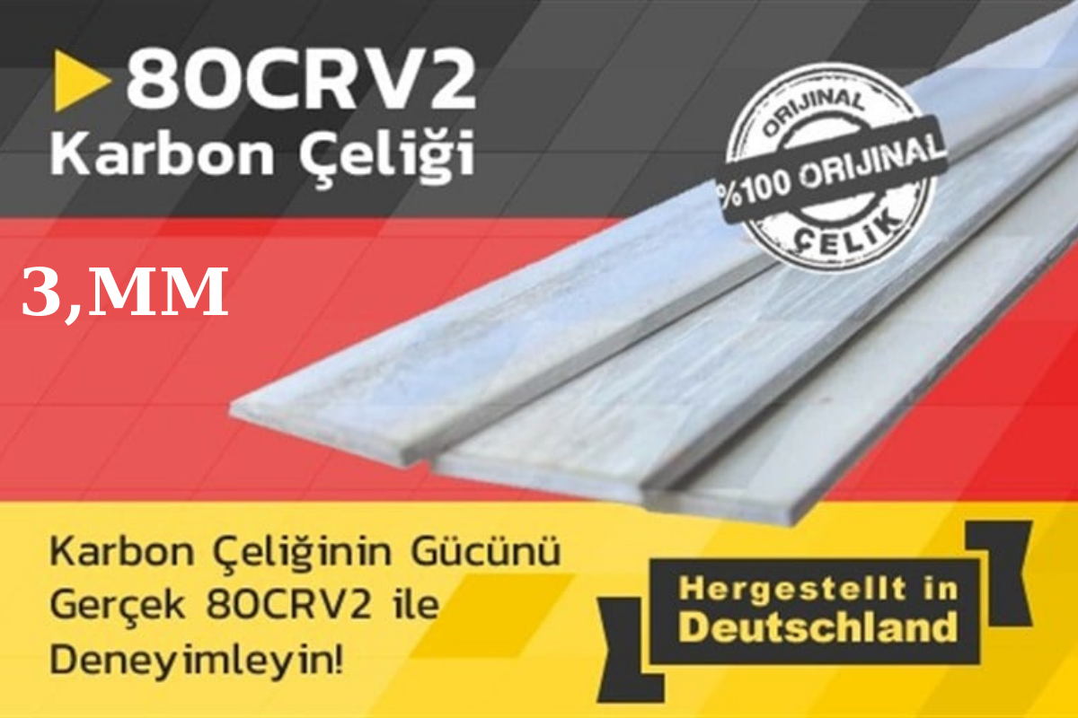 802CRV 2 KARBON ÇELİK LAMA (3MMM)