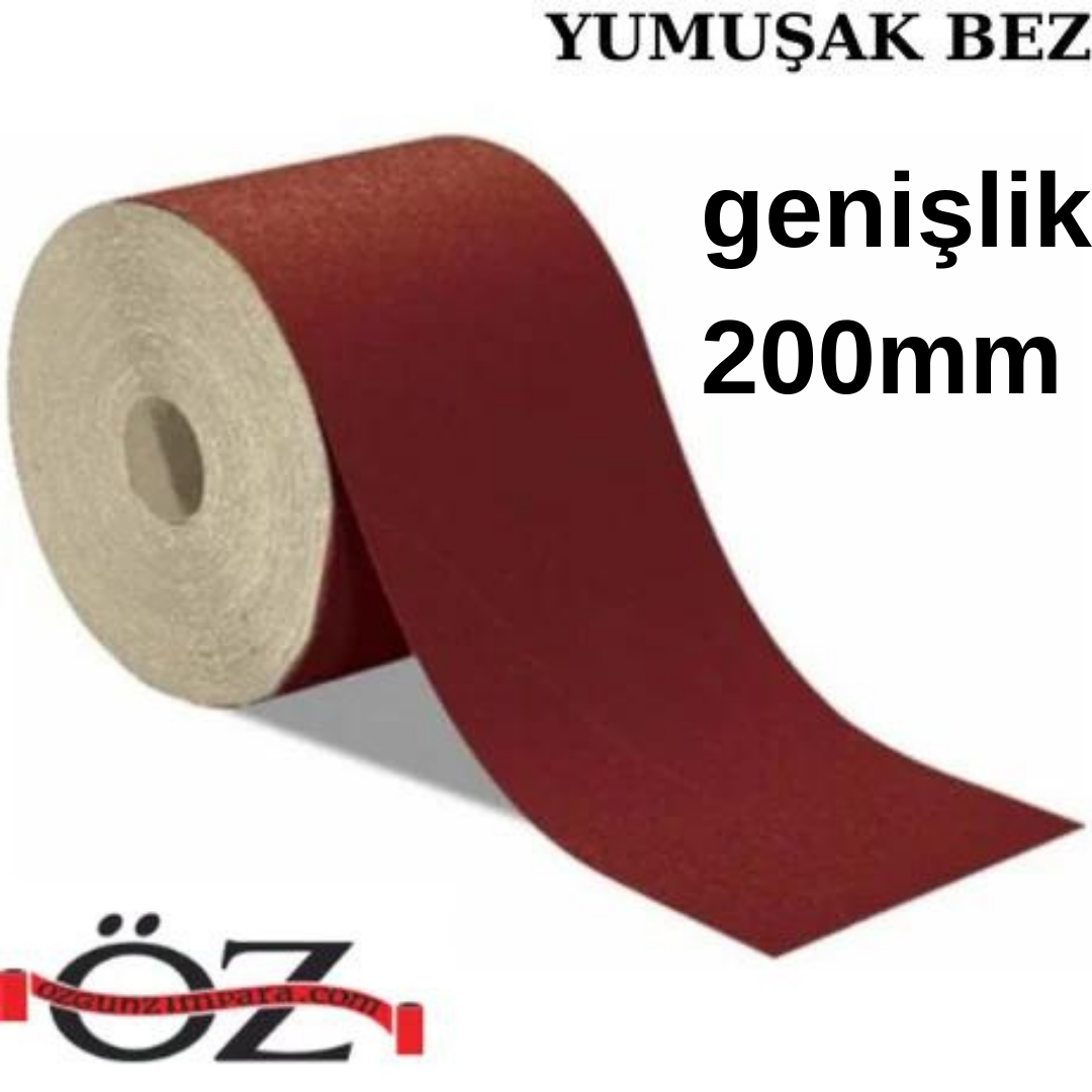 aliminyum oksit bez zımpar 200mm genişlik