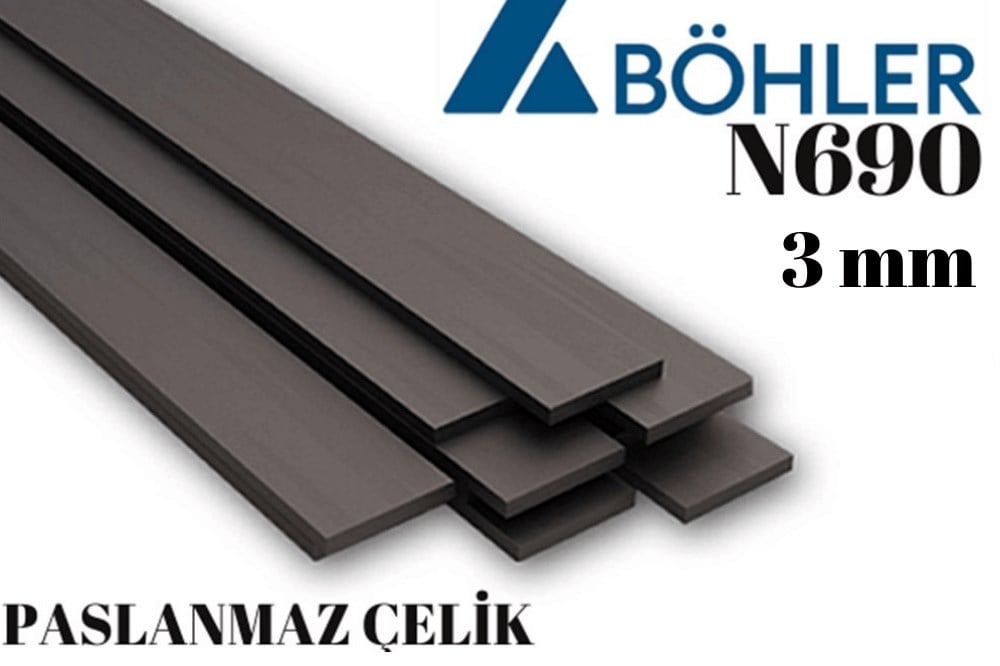 Böhler N690 Paslanmaz Çelik Lama 3 mm