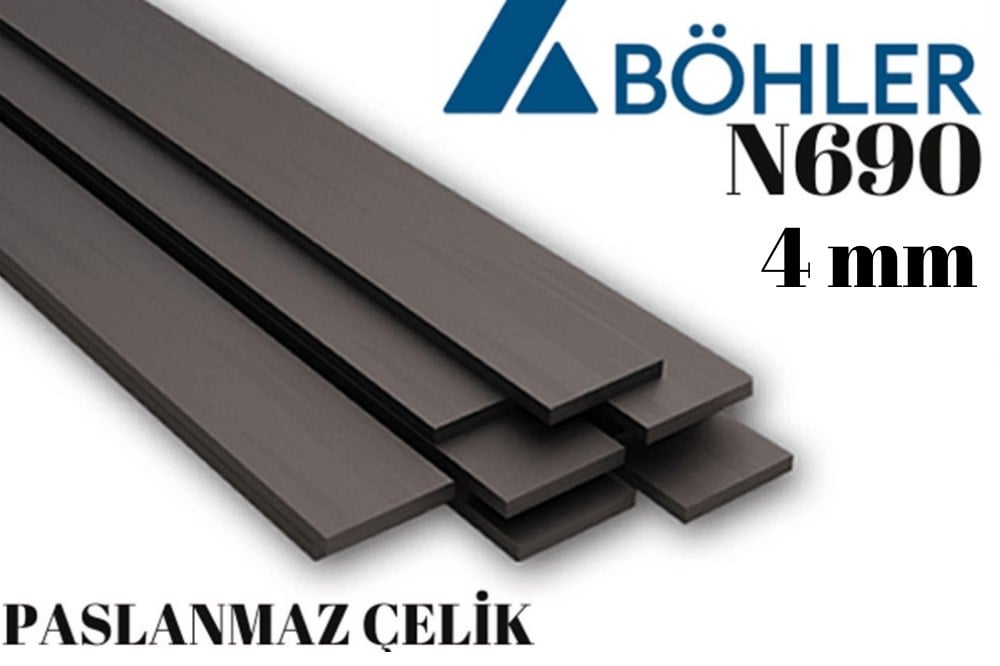Böhler N690 Paslanmaz Çelik Lama 4 mm