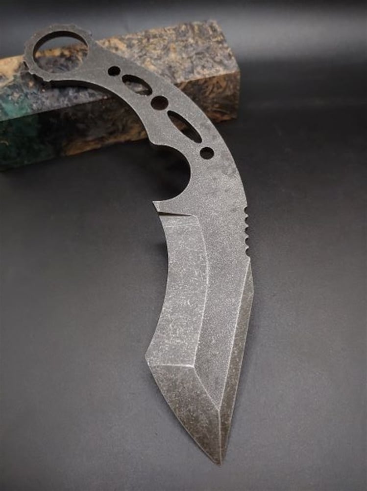 Stonewash Sleipner Karambit-2