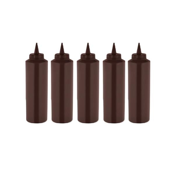 GastroPlast GPS-500 5 Adet Kahverengi Fişek Sosluk 500 ml,,Fişek Sosluk ve Şurup Dökücüler,GastroPlast,1240070A3,Premut
