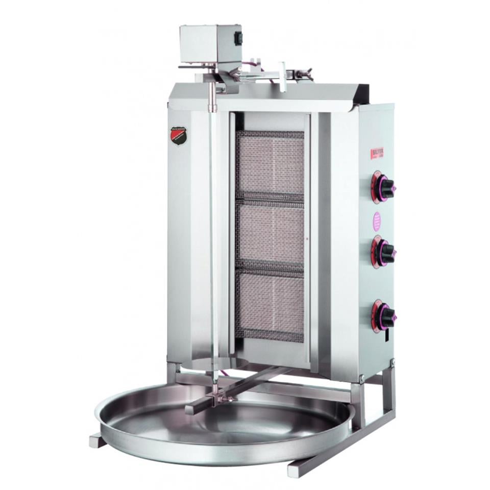 Işıkgaz Silverinox 2164-U2 2 Radyanlı Doğalgazlı CE Belgeli Üstten Motorlu Döner Ocağı,,Döner Makineleri,Işıkgaz/Silverinox,116158,Premut