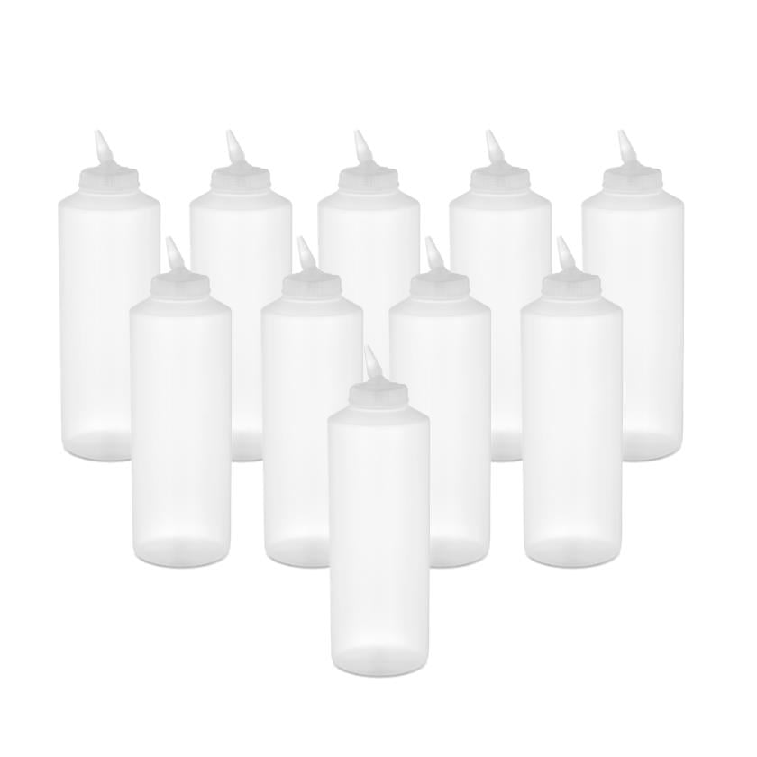 GastroPlast GPS-750 10 Adet Şeffaf Ayarlı Uçlu Fişek Sosluk 750 ml,,Fişek Sosluk ve Şurup Dökücüler,GastroPlast,1240369B6,Premut