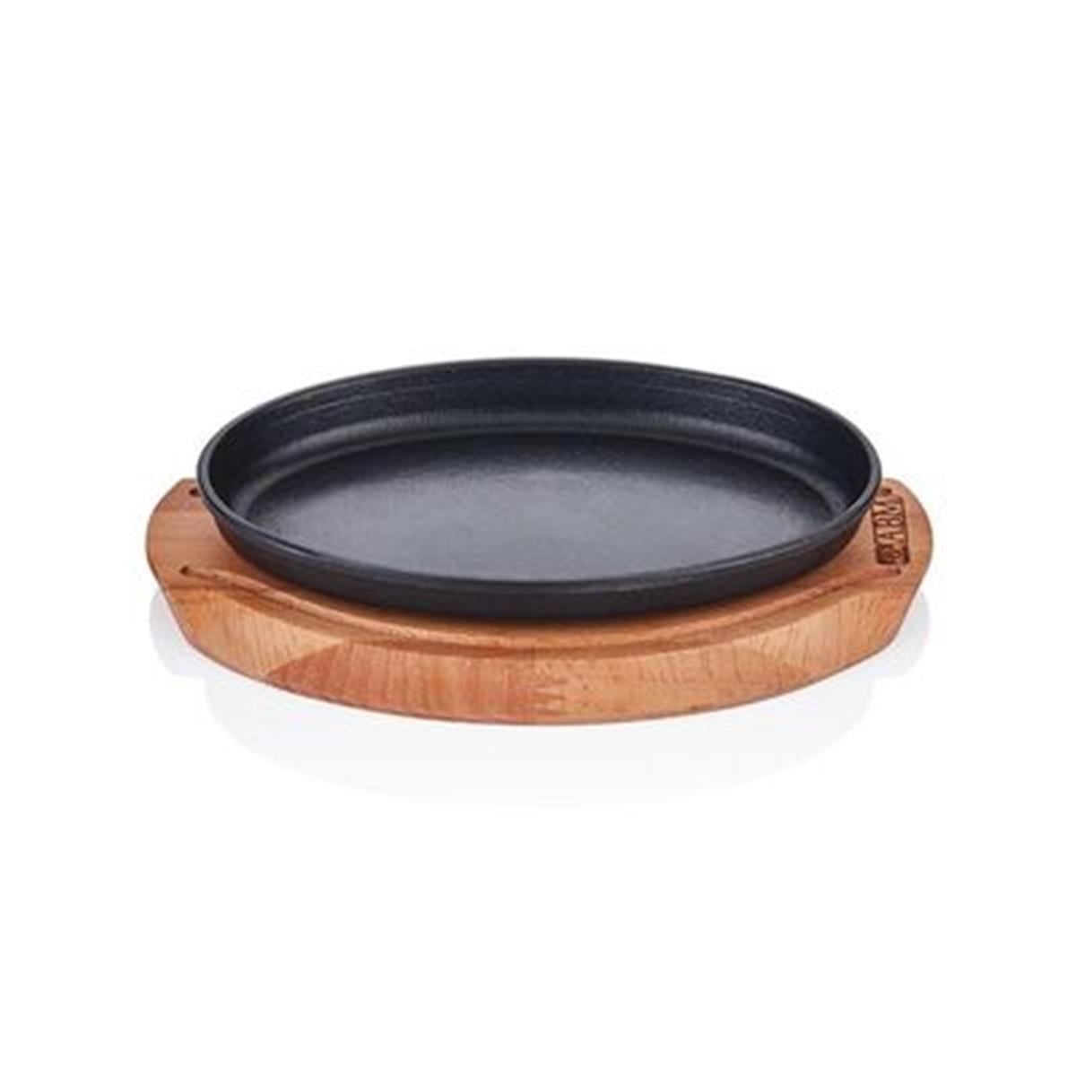 Altınbaşak Döküm Demir Oval Fajita Tavası+Nihale, 23x14 cm,,Fajita Tavaları,Altınbaşak,1200828,Premut