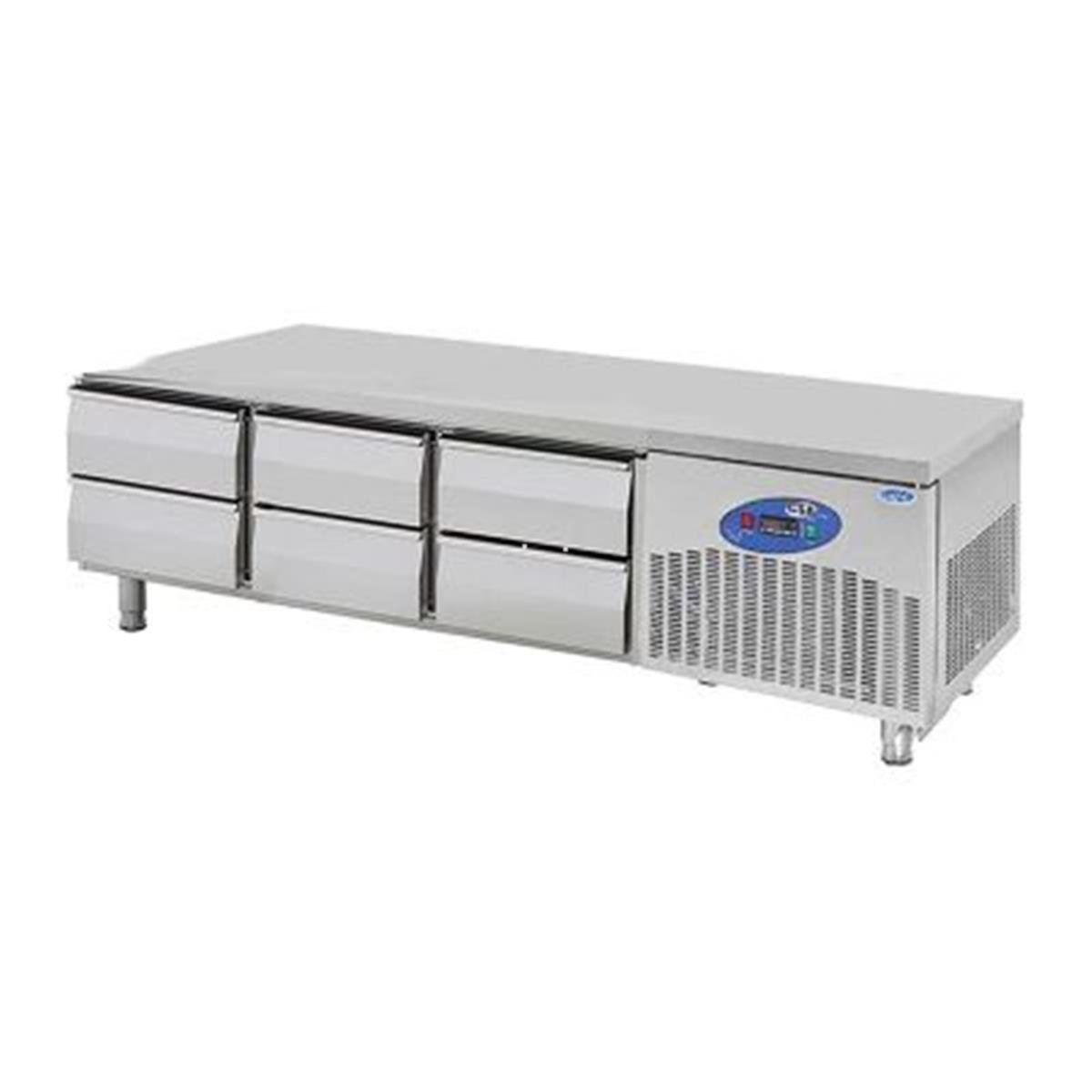CSA CS-CIK 3-600 Cihaz Altı Buzdolabı, 6 Çekmeceli, 180 L,,Endüstriyel Buzdolapları,CSA Inox,1220129,Premut