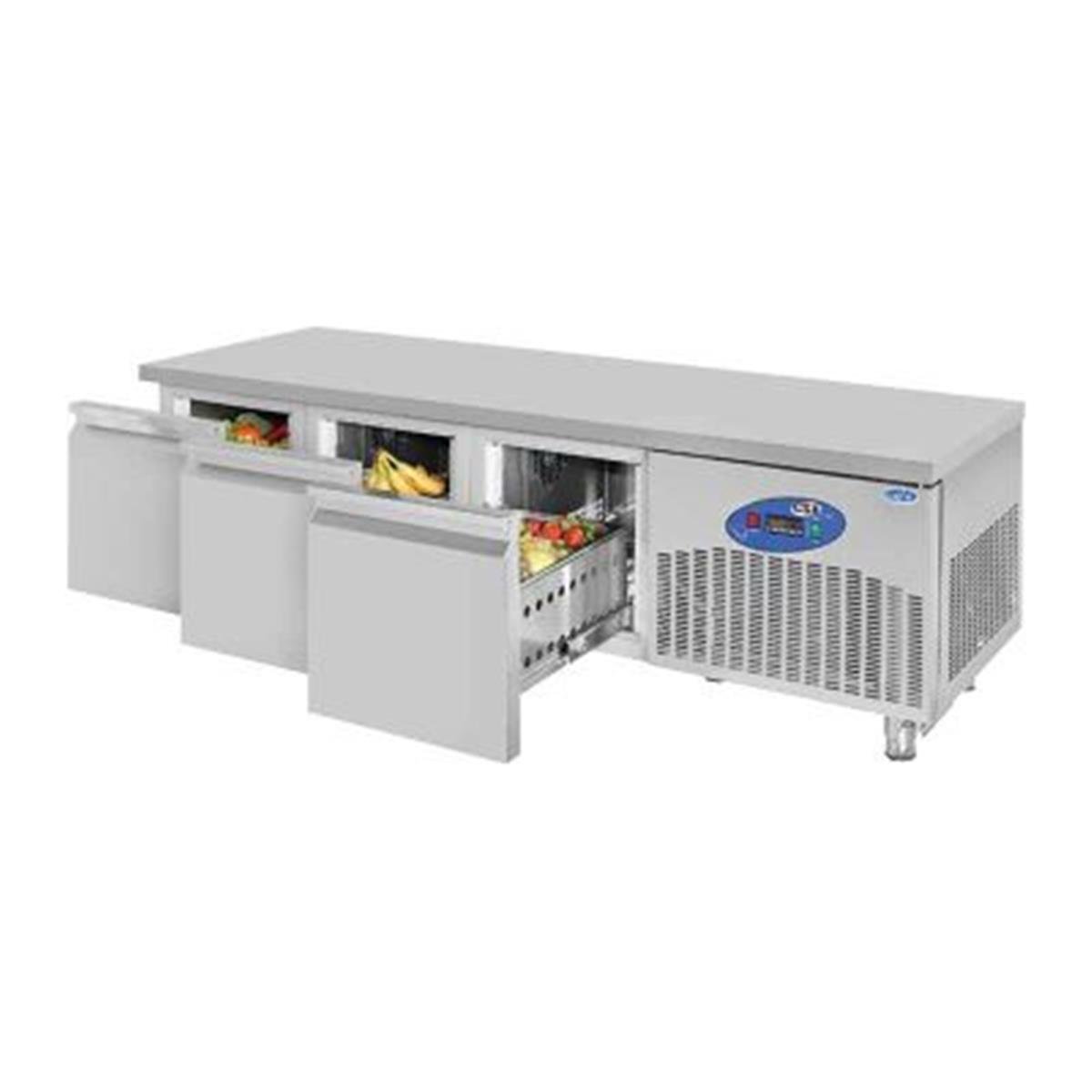 CSA CS-CIK 3-600 Cihaz Altı Derin Dondurucu, 3 Çekmeceli, 180 L,,Endüstriyel Derin Dondurucular,CSA Inox,1220151,Premut