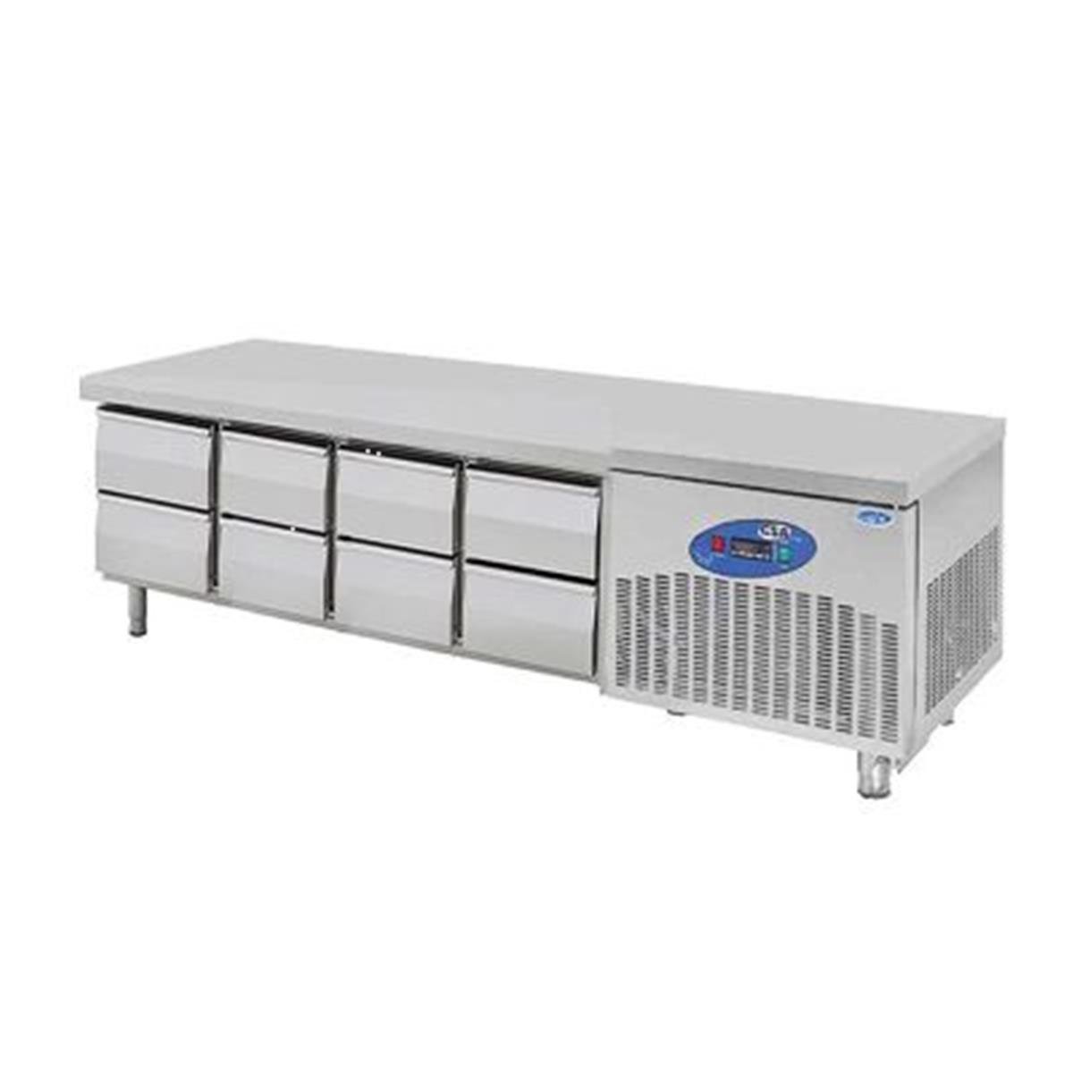 CSA CS-CIK 4-700 Cihaz Altı Buzdolabı, 8 Çekmeceli, 310 L,,Endüstriyel Buzdolapları,CSA Inox,1220128,Premut