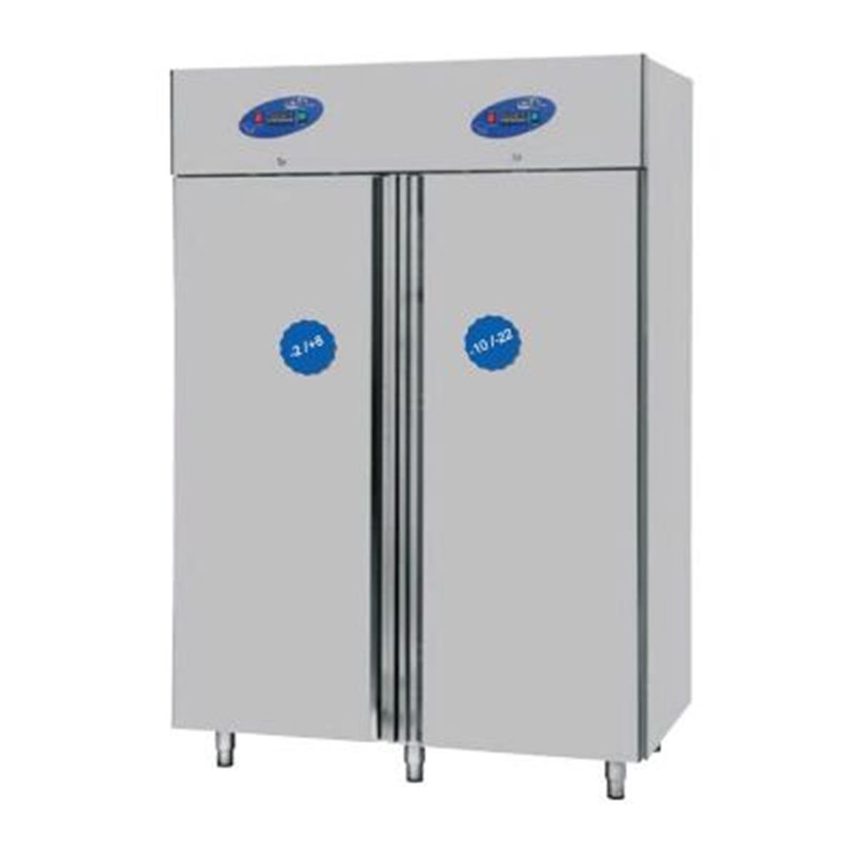 CSA CS-DBNL-1400 Dik Tip Buzdolabı & Derin Dondurucu, 2 Kapılı, 1400 L,,Endüstriyel Buzdolapları,CSA Inox,1220157,Premut