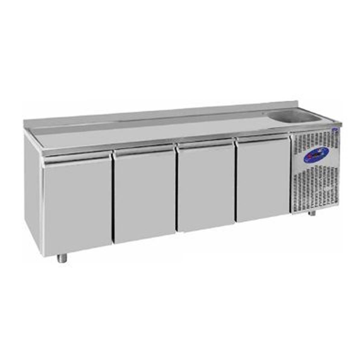 CSA CS-TEK 4-600-E Evyeli Buzdolabı, 4 Kapılı, 550 L,,Endüstriyel Buzdolapları,CSA Inox,1220068,Premut