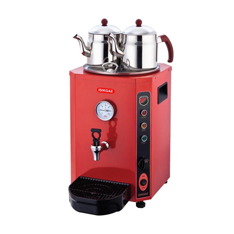 Işıkgaz Silverinox EL-01K 13 Lt Jumbo Çay Makinesi Renk:Kırmızı,,Çay Makineleri,Işıkgaz/Silverinox,116022,Premut