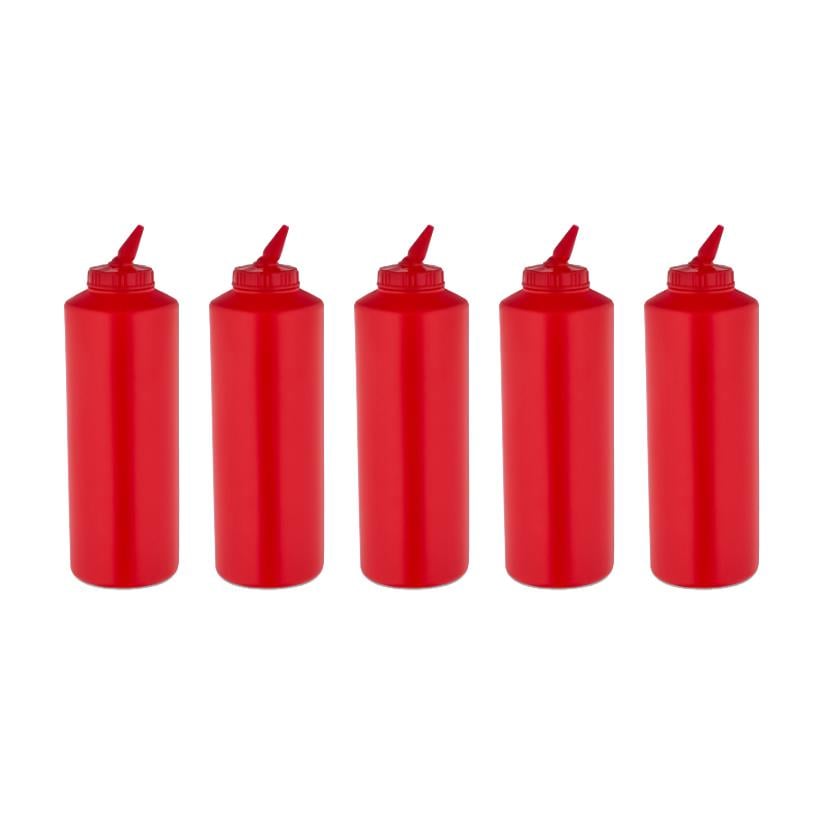 GastroPlast GPS-500 5 Adet Kırmızı Ayarlı Uçlu Fişek Sosluk 500 ml,,Fişek Sosluk ve Şurup Dökücüler,GastroPlast,1240365A4,Premut