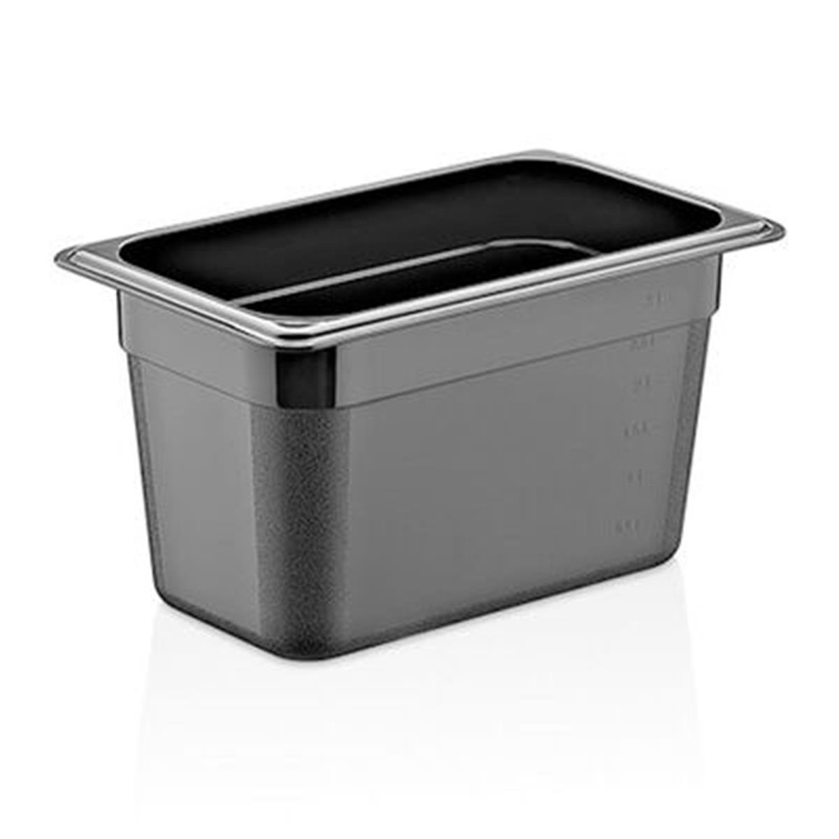 GastroPlast GN 1/2-200 mm Gastronom Küvet, Polikarbon, Siyah,,Polikarbon Gastronorm Küvetler,GastroPlast,1240313,Premut