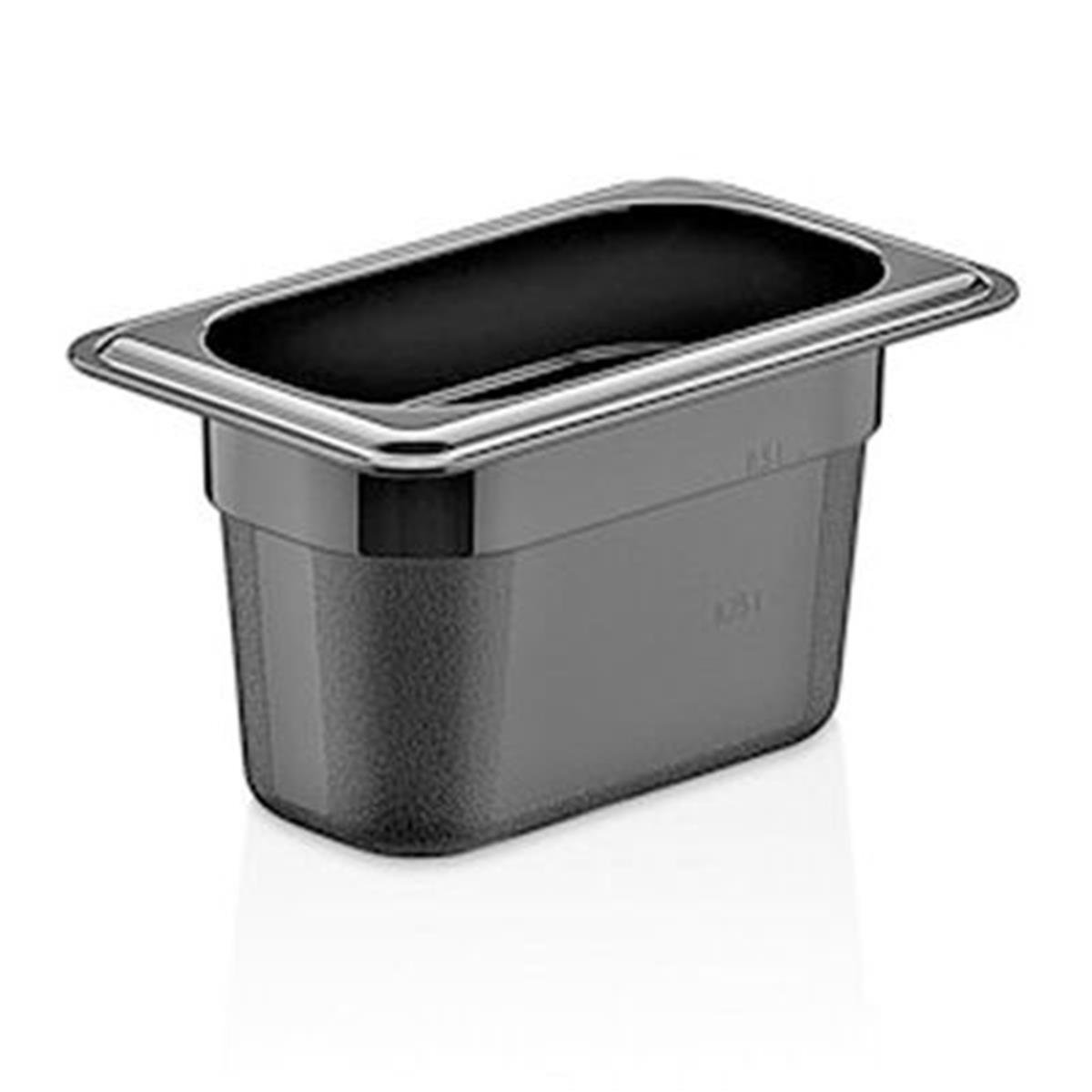 GastroPlast GN 1/9-100 mm Gastronom Küvet, Polikarbon, Siyah,,Polikarbon Gastronorm Küvetler,GastroPlast,1240310,Premut