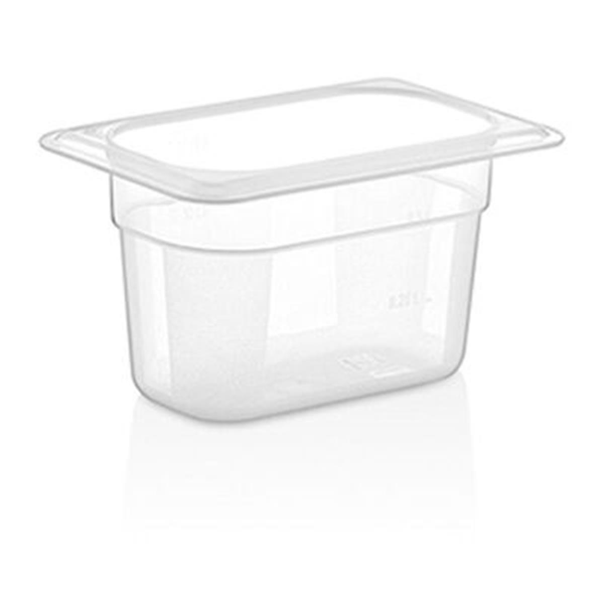 GastroPlast GN 1/9-100 mm Gastronom Küvet, Polikarbon,,Polikarbon Gastronorm Küvetler,GastroPlast,1240171,Premut
