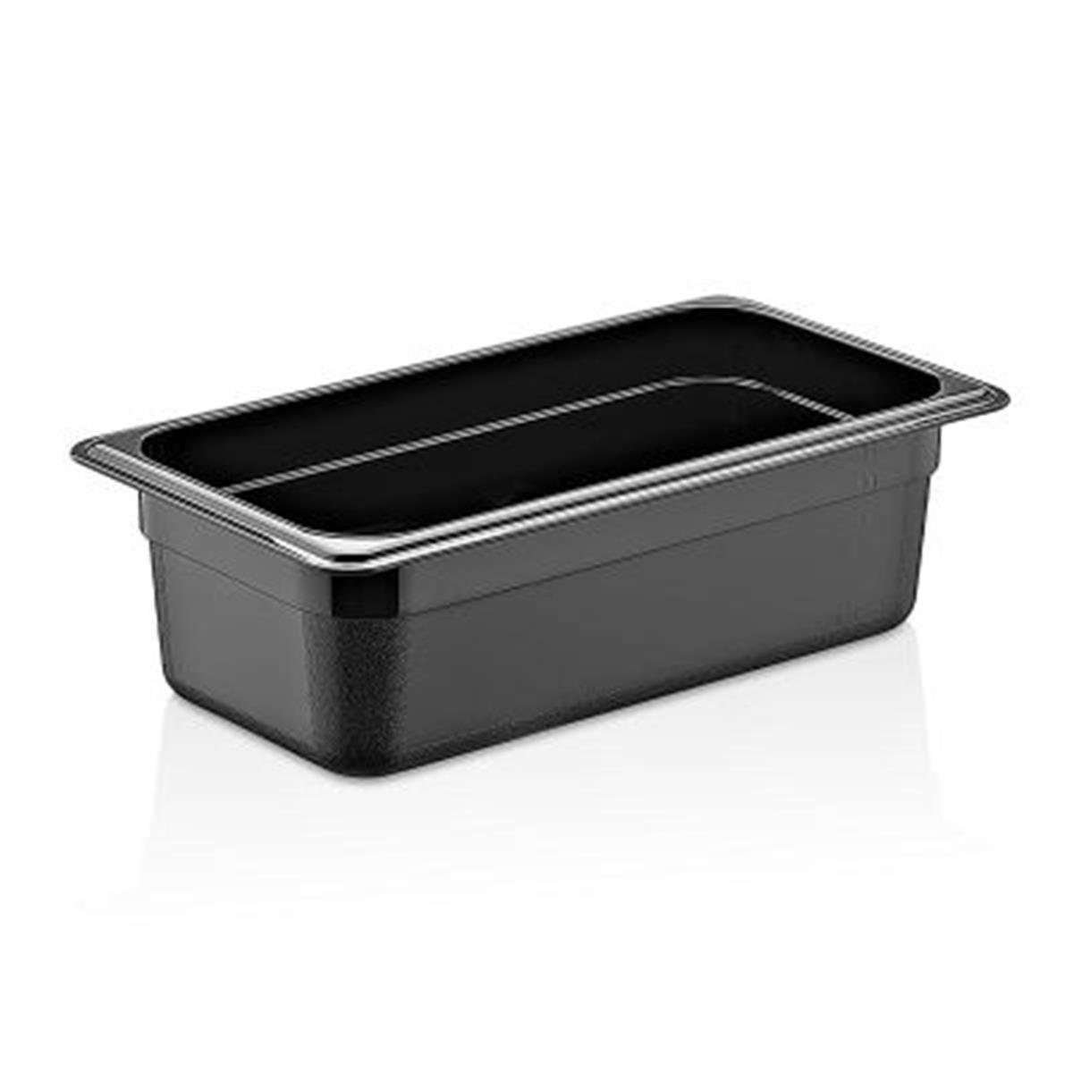 GastroPlast GN1/3-100 mm Polipropilen Gastronom Küvet, Siyah,,Polikarbon Gastronorm Küvetler,GastroPlast,1240192,Premut